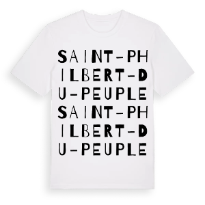 Saint-Philbert-du-Peuple ordlek t-shirt – ekologisk bomull t-shirt från Pinshirt