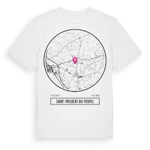 Saint-Philbert-du-Peuple t-shirt – ekologisk bomull t-shirt från Pinshirt