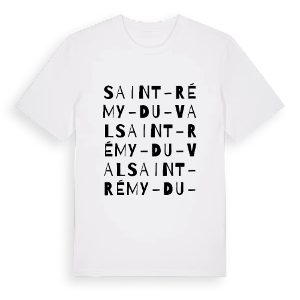 Saint-Rémy-du-Val ordlek t-shirt – ekologisk bomull t-shirt från Pinshirt