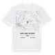 Sainte-Anne-sur-Brivet karta t-shirt