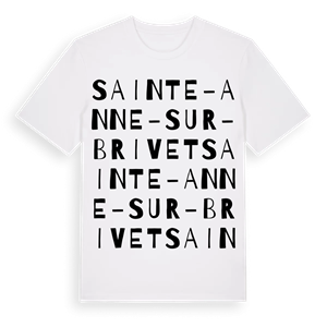 Sainte-Anne-sur-Brivet ordlek t-shirt – ekologisk bomull t-shirt från Pinshirt