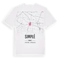 Simplé karta t-shirt