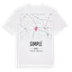 Simplé karta t-shirt