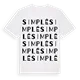 Simplé ordlek t-shirt