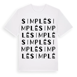 Simplé ordlek t-shirt – ekologisk bomull t-shirt från Pinshirt