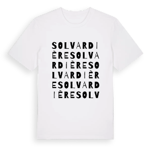 Solvardière ordlek t-shirt – ekologisk bomull t-shirt från Pinshirt