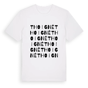 Thoigné ordlek t-shirt – ekologisk bomull t-shirt från Pinshirt