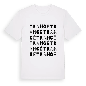Trangé ordlek t-shirt – ekologisk bomull t-shirt från Pinshirt