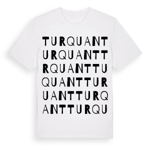 Turquant ordlek t-shirt – ekologisk bomull t-shirt från Pinshirt