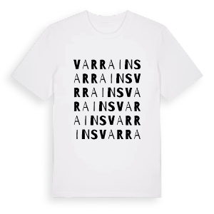 Varrains ordlek t-shirt – ekologisk bomull t-shirt från Pinshirt