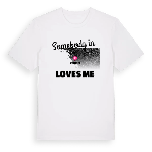 Någon i Vendée älskar mig t-shirt – ekologisk bomull t-shirt från Pinshirt