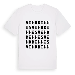 Vendrennes ordlek t-shirt – ekologisk bomull t-shirt från Pinshirt