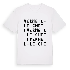Verneil-le-Chétif ordlek t-shirt – ekologisk bomull t-shirt från Pinshirt