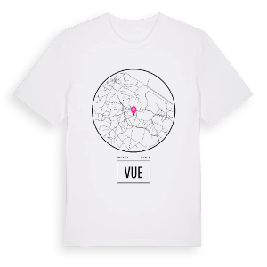 Vue t-shirt – ekologisk bomull t-shirt från Pinshirt