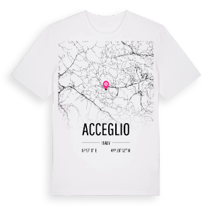 Acceglio karta t-shirt – ekologisk bomull t-shirt från Pinshirt