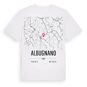 Albugnano karta t-shirt – ekologisk bomull t-shirt från Pinshirt
