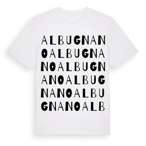 Albugnano ordlek t-shirt – ekologisk bomull t-shirt från Pinshirt