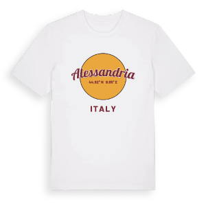 Alessandria cirkel t-shirt – ekologisk bomull t-shirt från Pinshirt