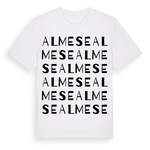 Almese ordlek t-shirt – ekologisk bomull t-shirt från Pinshirt