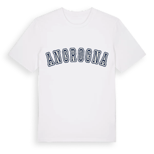 Angrogna college t-shirt – ekologisk bomull t-shirt från Pinshirt