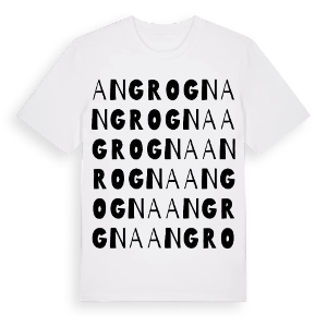 Angrogna ordlek t-shirt – ekologisk bomull t-shirt från Pinshirt