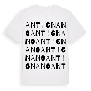 Antignano ordlek t-shirt – ekologisk bomull t-shirt från Pinshirt