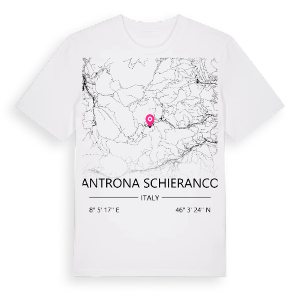 Antrona Schieranco karta t-shirt – ekologisk bomull t-shirt från Pinshirt