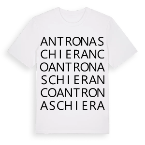 Antrona Schieranco ordlek t-shirt – ekologisk bomull t-shirt från Pinshirt