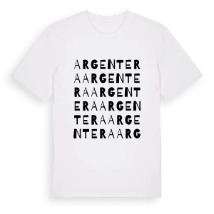 Argentera ordlek t-shirt – ekologisk bomull t-shirt från Pinshirt