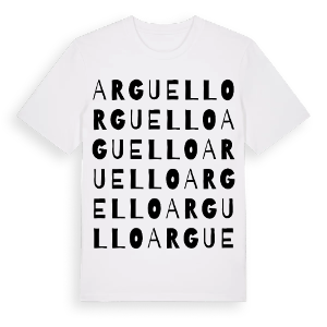 Arguello ordlek t-shirt – ekologisk bomull t-shirt från Pinshirt