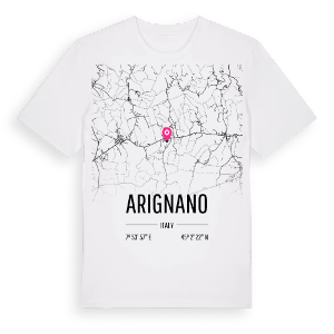 Arignano karta t-shirt – ekologisk bomull t-shirt från Pinshirt