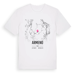 Armeno karta t-shirt – ekologisk bomull t-shirt från Pinshirt