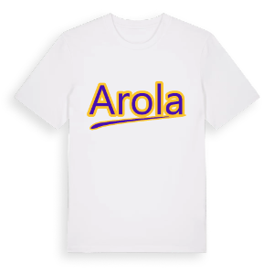 Arola baseball t-shirt – ekologisk bomull t-shirt från Pinshirt