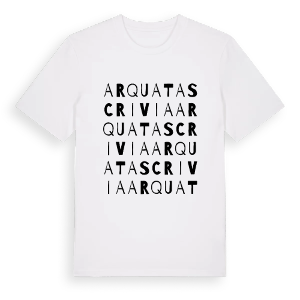 Arquata Scrivia ordlek t-shirt – ekologisk bomull t-shirt från Pinshirt