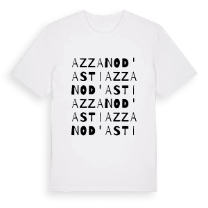 Azzano d'Asti ordlek t-shirt – ekologisk bomull t-shirt från Pinshirt