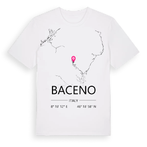 Baceno karta t-shirt – ekologisk bomull t-shirt från Pinshirt