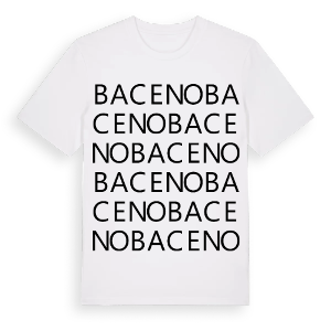 Baceno ordlek t-shirt – ekologisk bomull t-shirt från Pinshirt