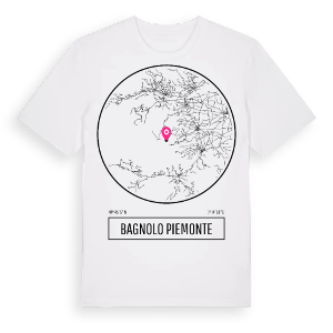 Bagnolo Piemonte t-shirt – ekologisk bomull t-shirt från Pinshirt