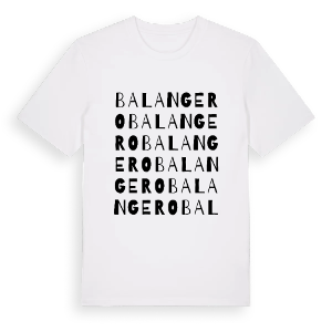 Balangero ordlek t-shirt – ekologisk bomull t-shirt från Pinshirt