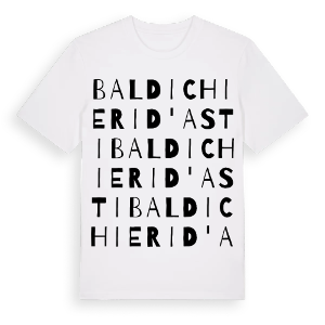 Baldichieri d'Asti ordlek t-shirt – ekologisk bomull t-shirt från Pinshirt