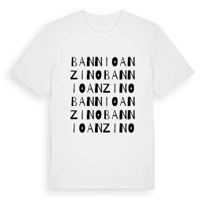 Bannio Anzino ordlek t-shirt – ekologisk bomull t-shirt från Pinshirt