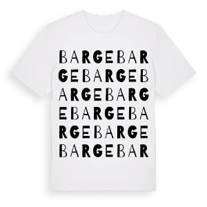 Barge ordlek t-shirt – ekologisk bomull t-shirt från Pinshirt