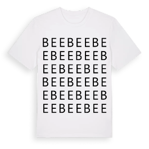 Bee ordlek t-shirt – ekologisk bomull t-shirt från Pinshirt
