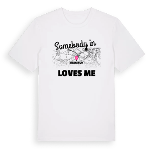 Någon i Beinasco älskar mig t-shirt – ekologisk bomull t-shirt från Pinshirt