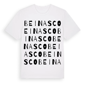 Beinasco ordlek t-shirt – ekologisk bomull t-shirt från Pinshirt