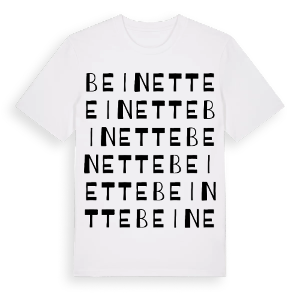 Beinette ordlek t-shirt – ekologisk bomull t-shirt från Pinshirt