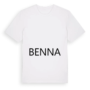 Jag älskar Benna t-shirt stort tryck – ekologisk bomull t-shirt från Pinshirt