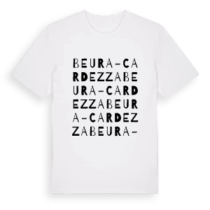 Beura-Cardezza ordlek t-shirt – ekologisk bomull t-shirt från Pinshirt