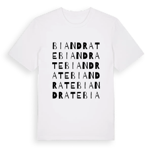 Biandrate ordlek t-shirt – ekologisk bomull t-shirt från Pinshirt