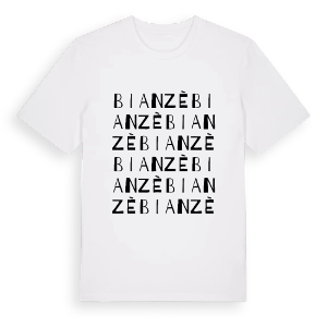 Bianzè ordlek t-shirt – ekologisk bomull t-shirt från Pinshirt